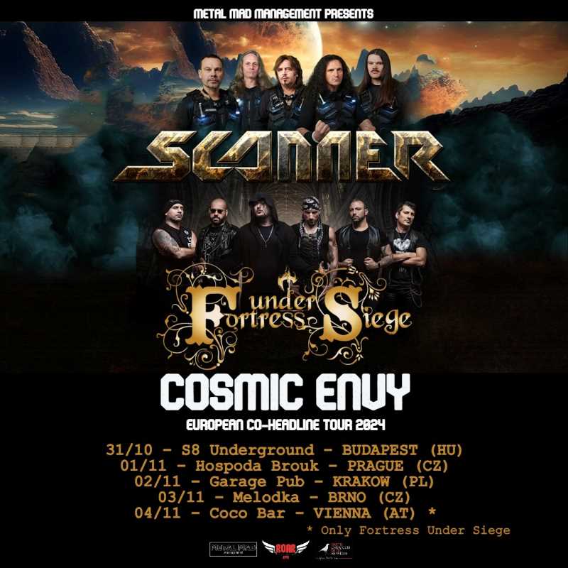Scanner y Fortress Under Siege juntos de gira en Europa