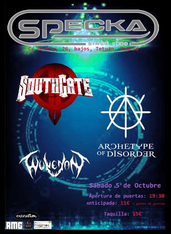 Southgate en Madrid con Wolvenant y Archetype Of Disorder