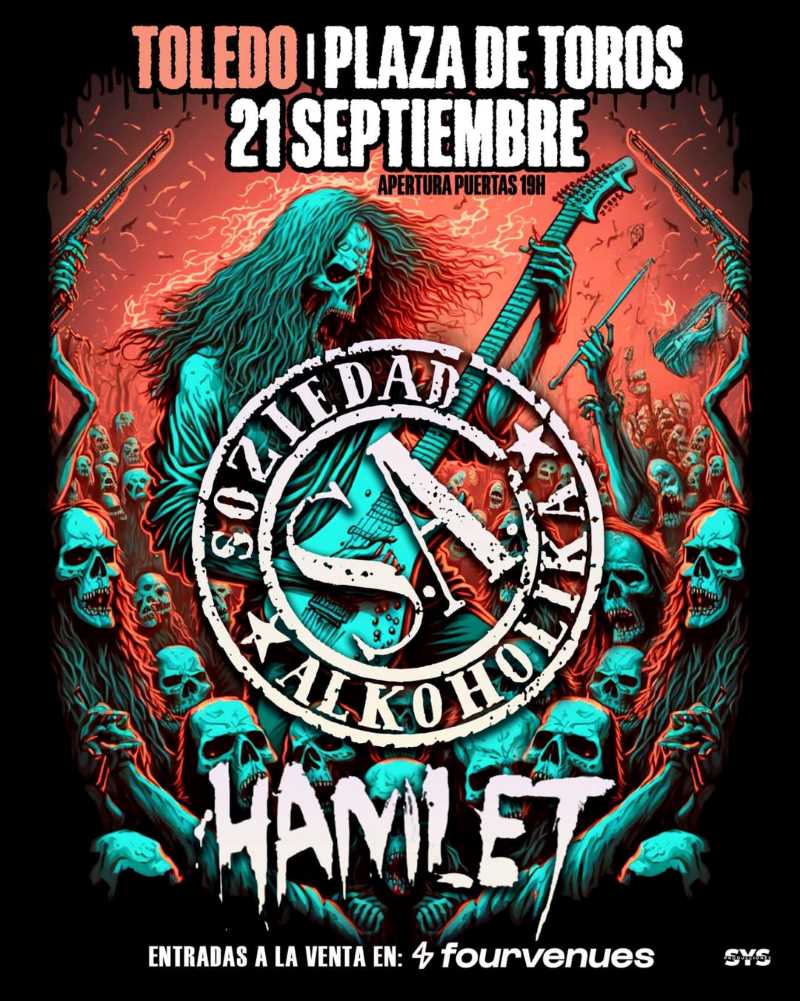 Soziedad Alkoholika en Toledo con Hamlet el 21 de septiembre