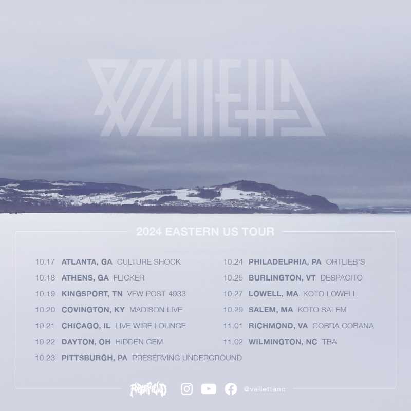 Valletta presenta las fechas de su tour en la Costa Oeste de Estados Unidos
