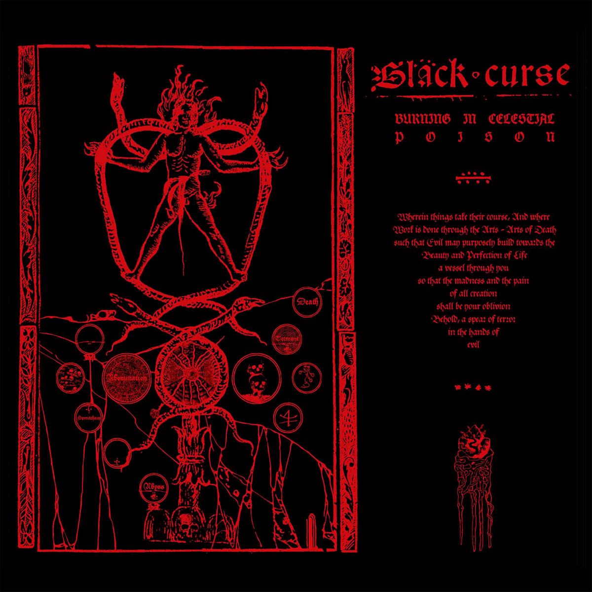 Los metaleros estadounidenses de black-death Black Curse lanzarán su segundo álbum “Burning In Celestial Poison” el 25 de octubre de 2024