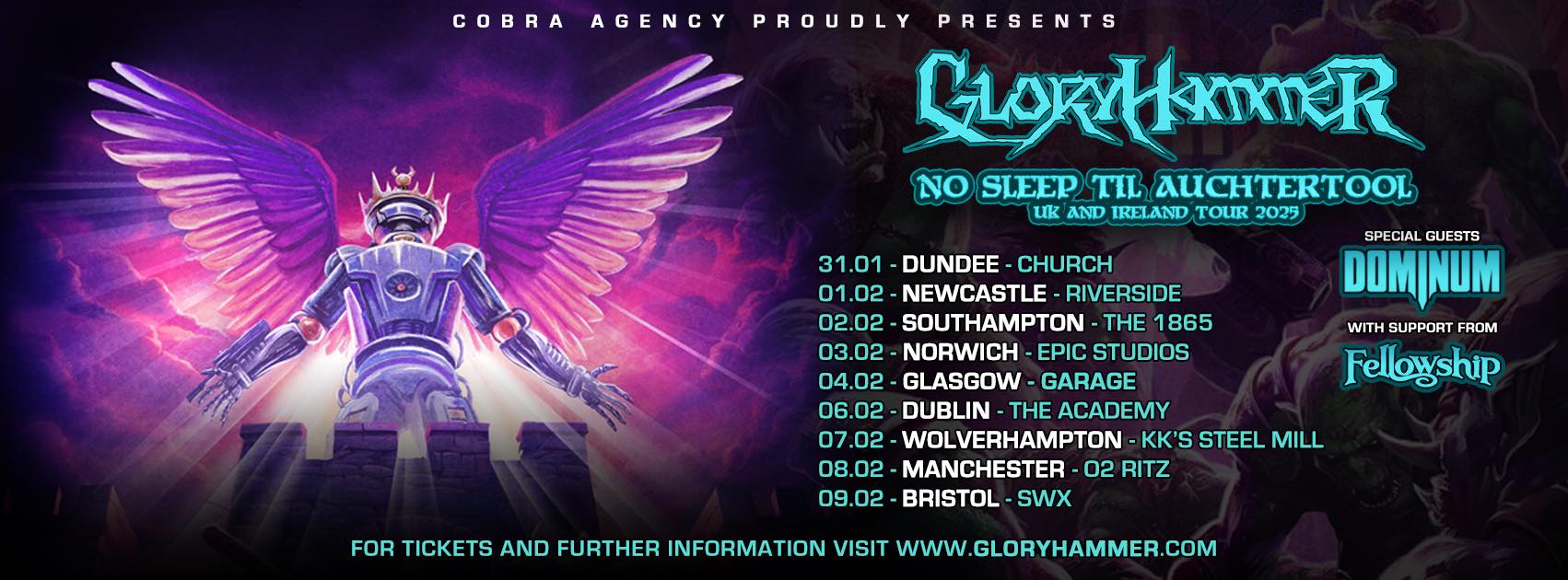 Gloryhammer anuncia fechas por el Reino Unido e Irlanda