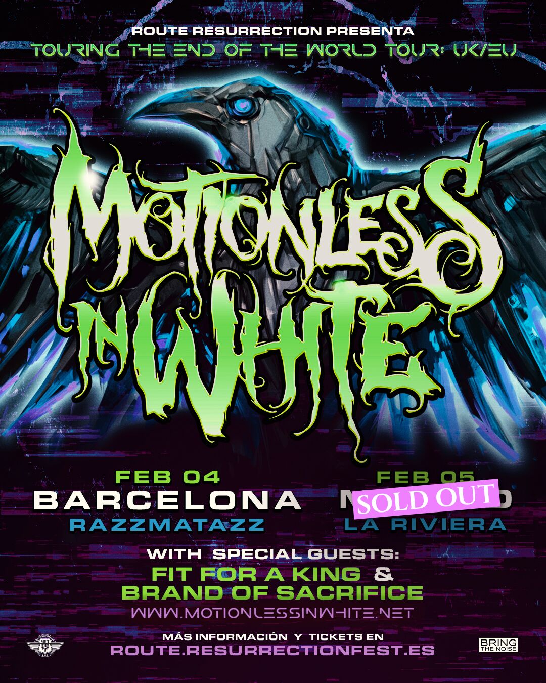 Motionless in White reivindicará el metal/rock moderno en febrero de 2025