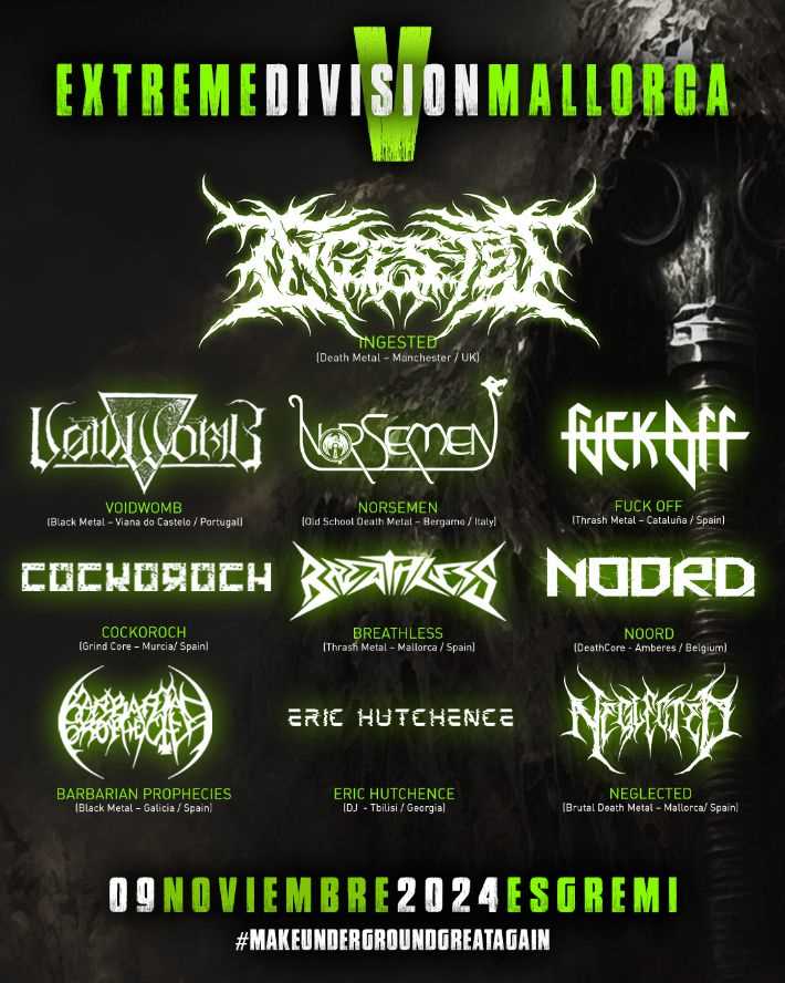 Nueva edición del Extreme Division Mallorca V el 9 de noviembre en Palma de Mallorca