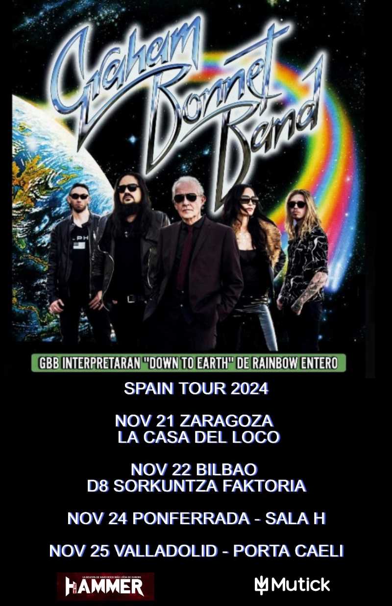 Fechas de la gira de Graham Bonnet Band en España