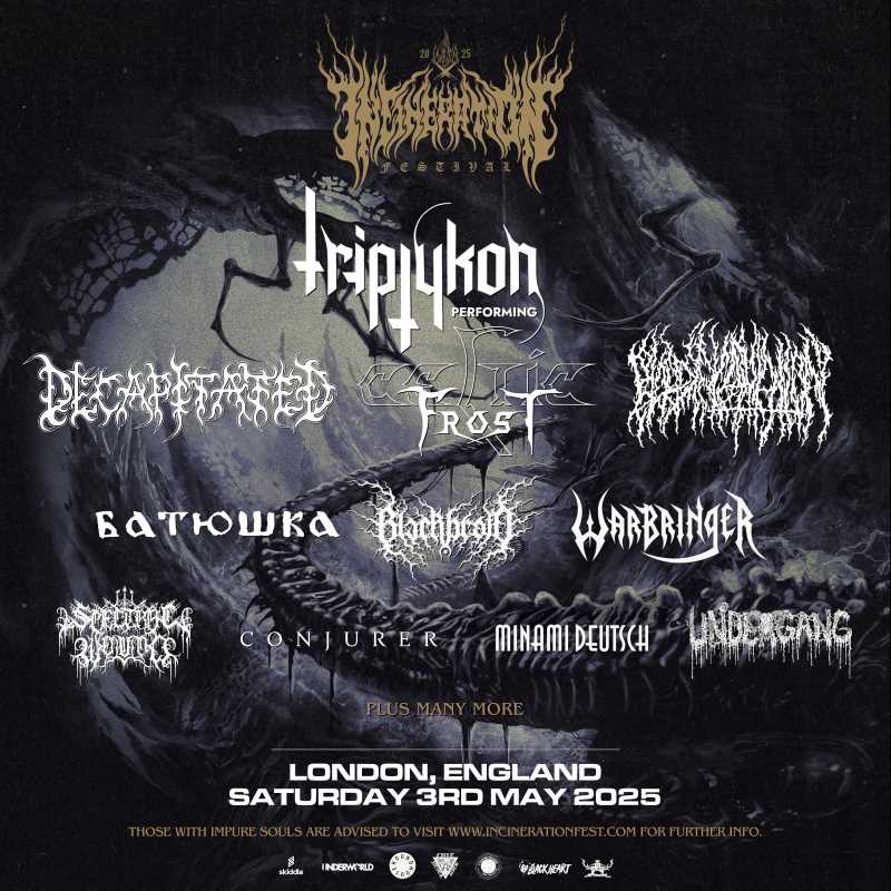 Primeras confirmaciones del Incineration Festival 2025