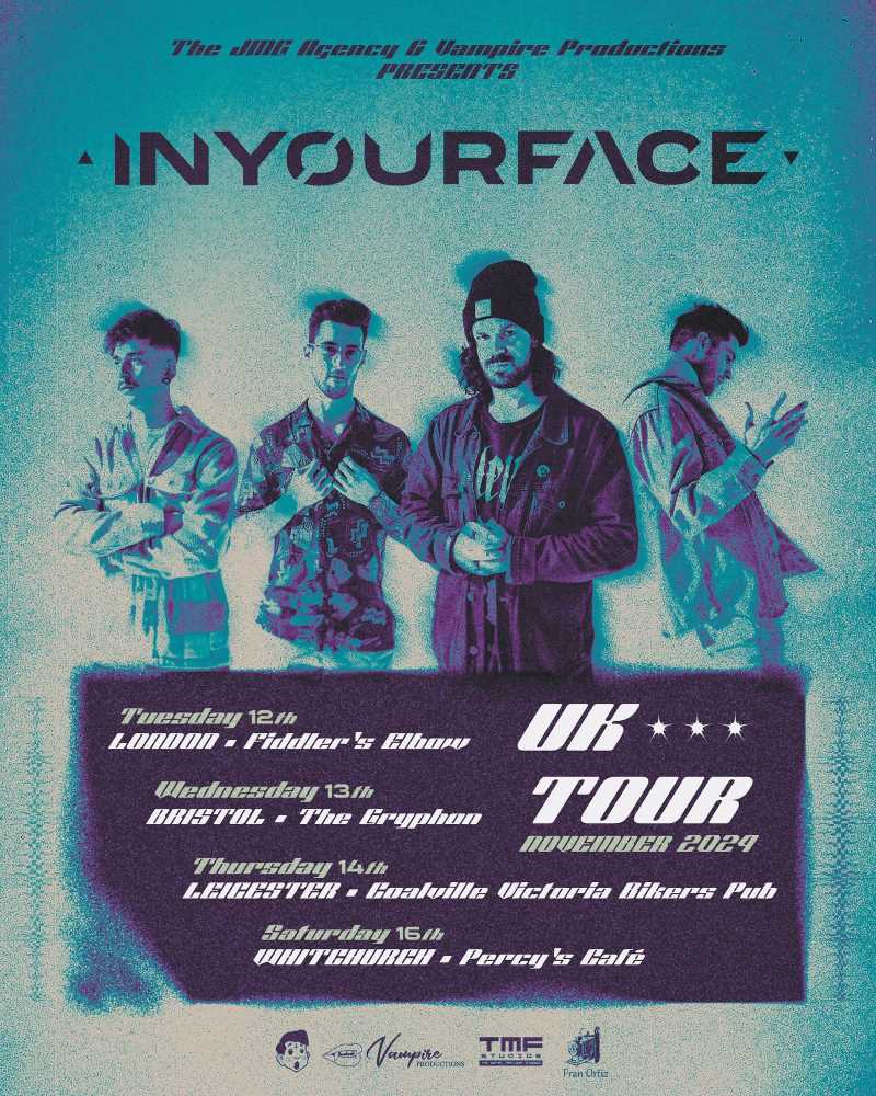 Confirmada la gira por el Reino Unido de Inyourface