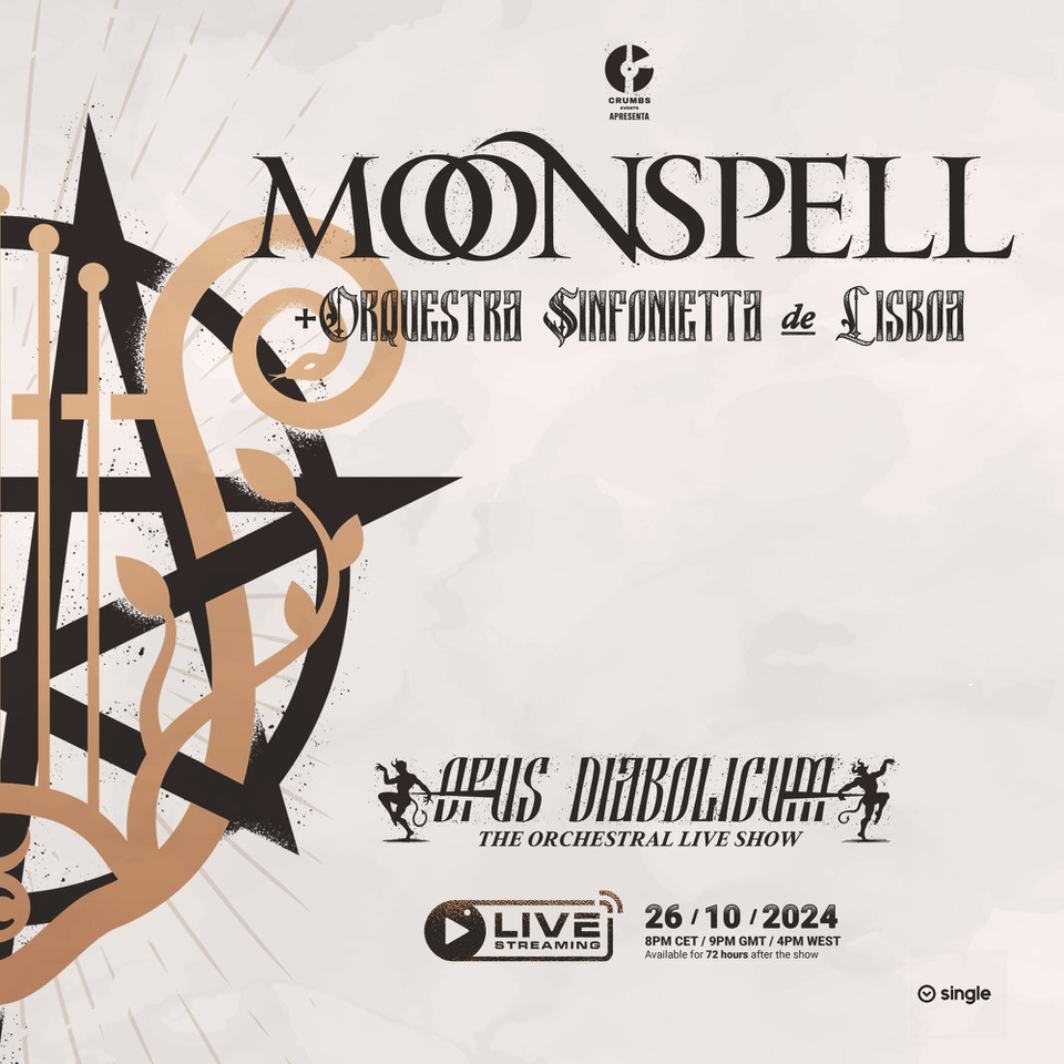 Se acerca el día 26 de octubre, donde Moonspell actuará en el Meo Arena de Lisboa, junto co
