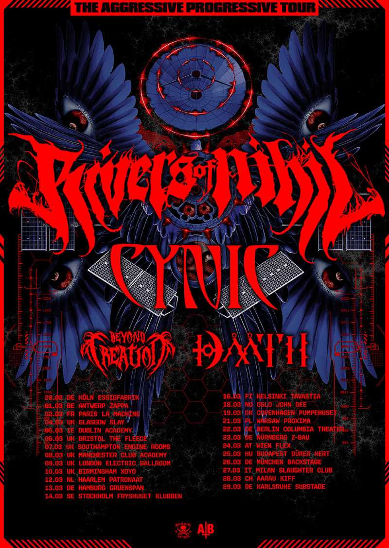 Rivers Of Nihil anuncian su «The Aggressive Progressive Eu/Uk Tour 2025»