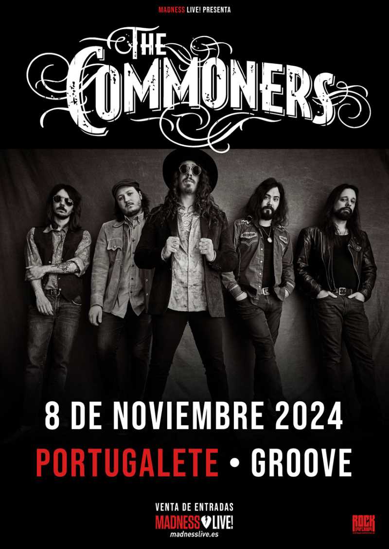 Concierto de The Commoners en Estudios Groove de Portugalete el 8 de noviembre