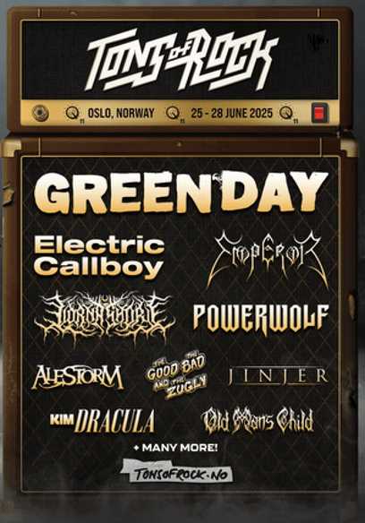 Primeras confirmaciones del Tons Of Rock 2025 de Noruega