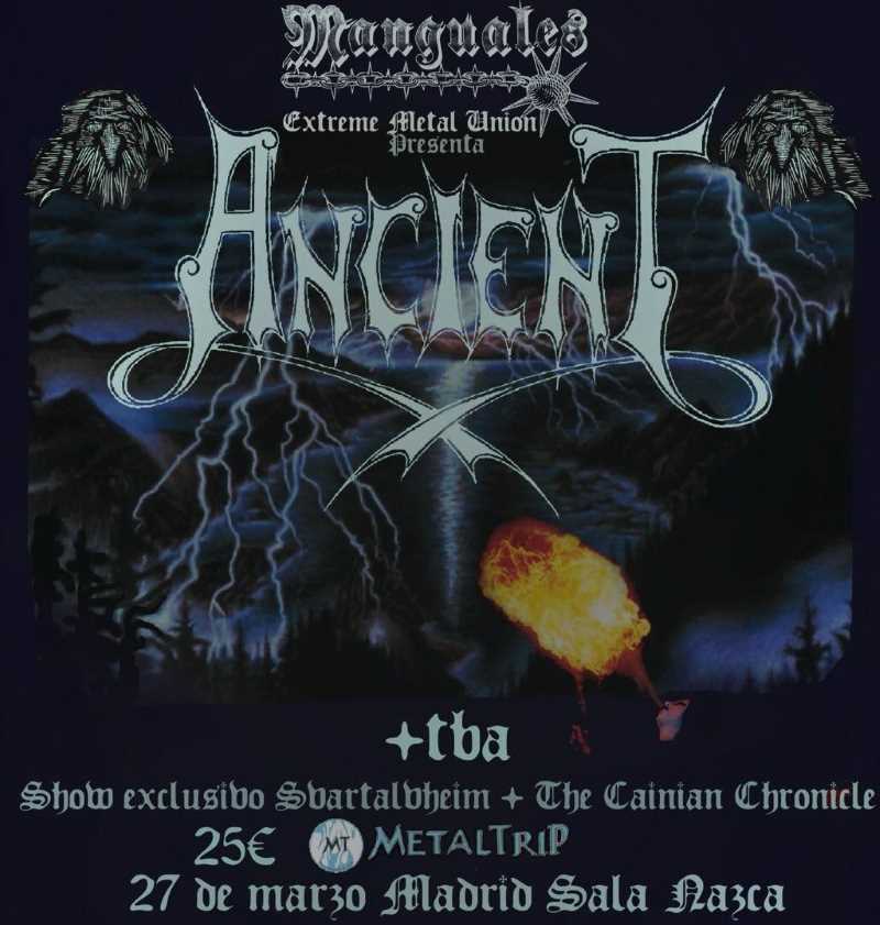 Fechas de la gira española de Ancient en marzo de 2025