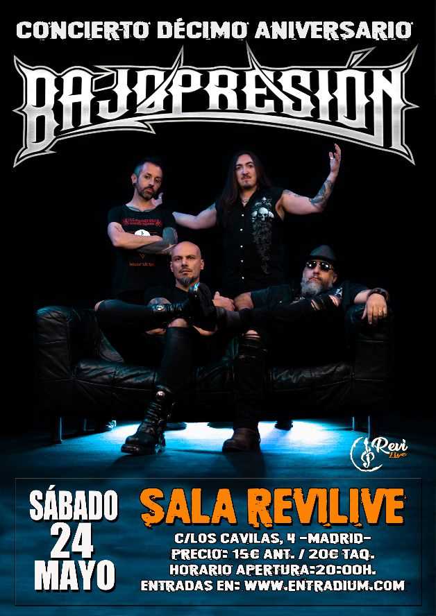 Concierto décimo aniversario de Bajopresión en Madrid