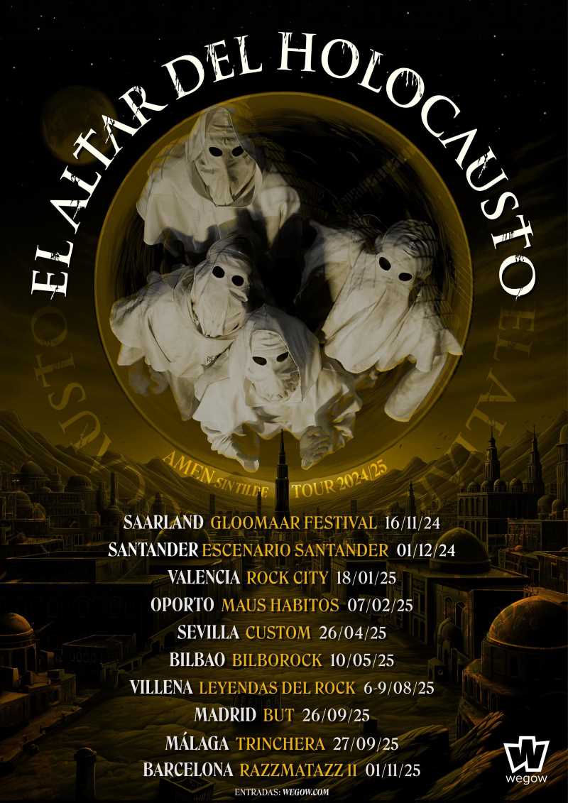 El Altar del Holocausto presenta más fechas de su gira «Amén Sin Tilde 2025»