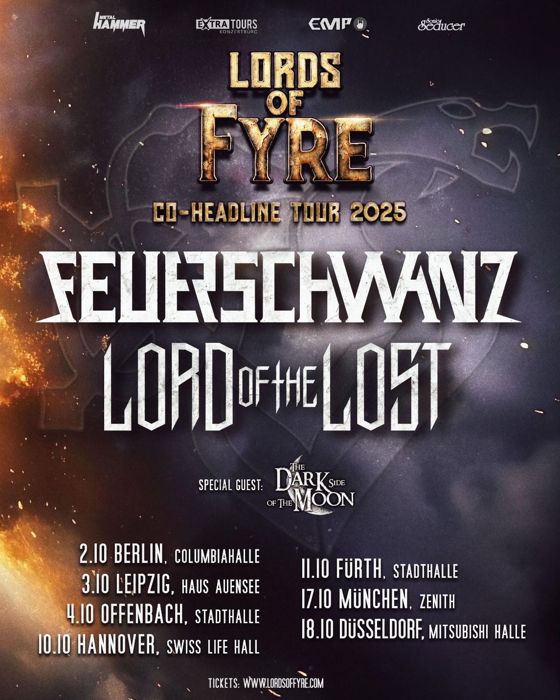 Feuerschwanz y Lord of the Lost estrenan single juntos y gira europea en Octubre de 2025