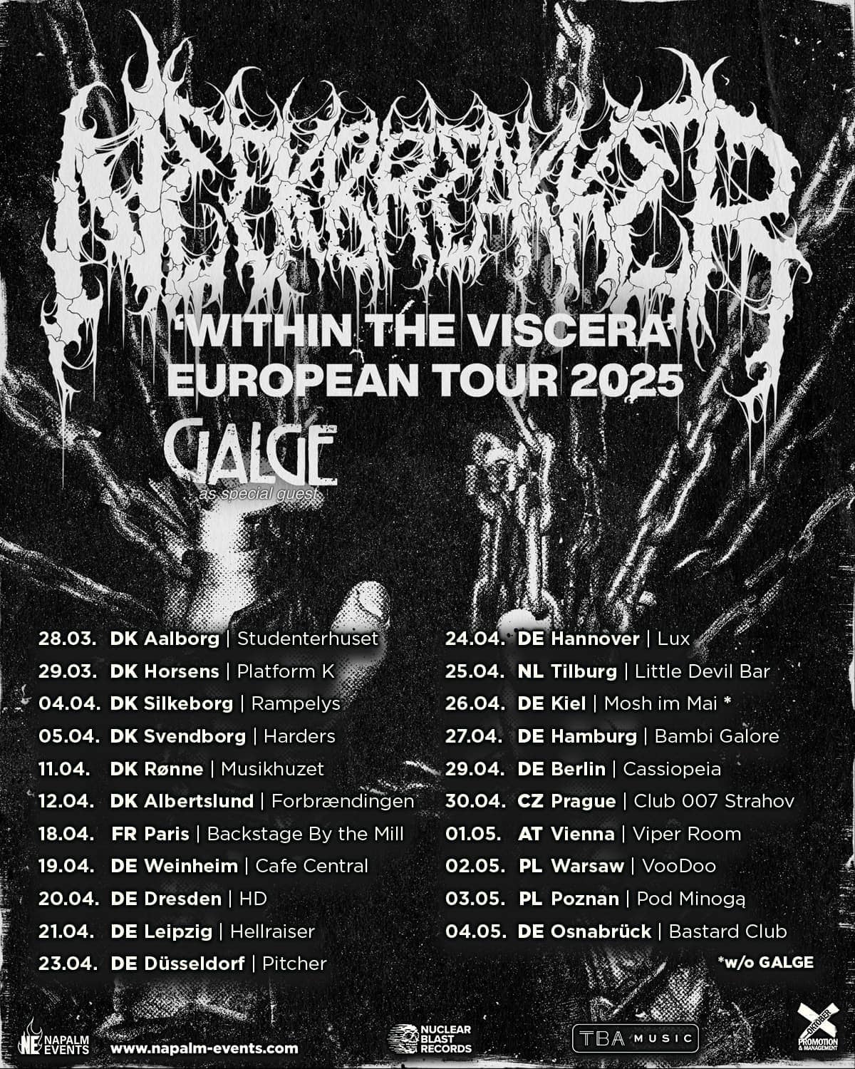 La formación de Death Metal Neckbreakker anuncia su gira europea como cabeza de cartel