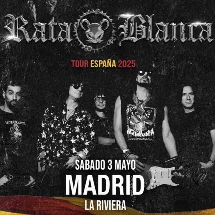 Concierto de Rata Blanca en Madrid el 3 de mayo de 2025