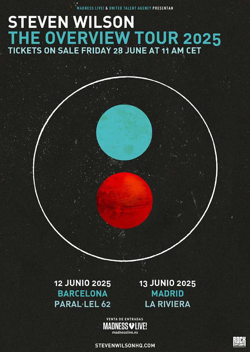 Steve Wilson visitará Barcelona y Madrid en junio de 2025