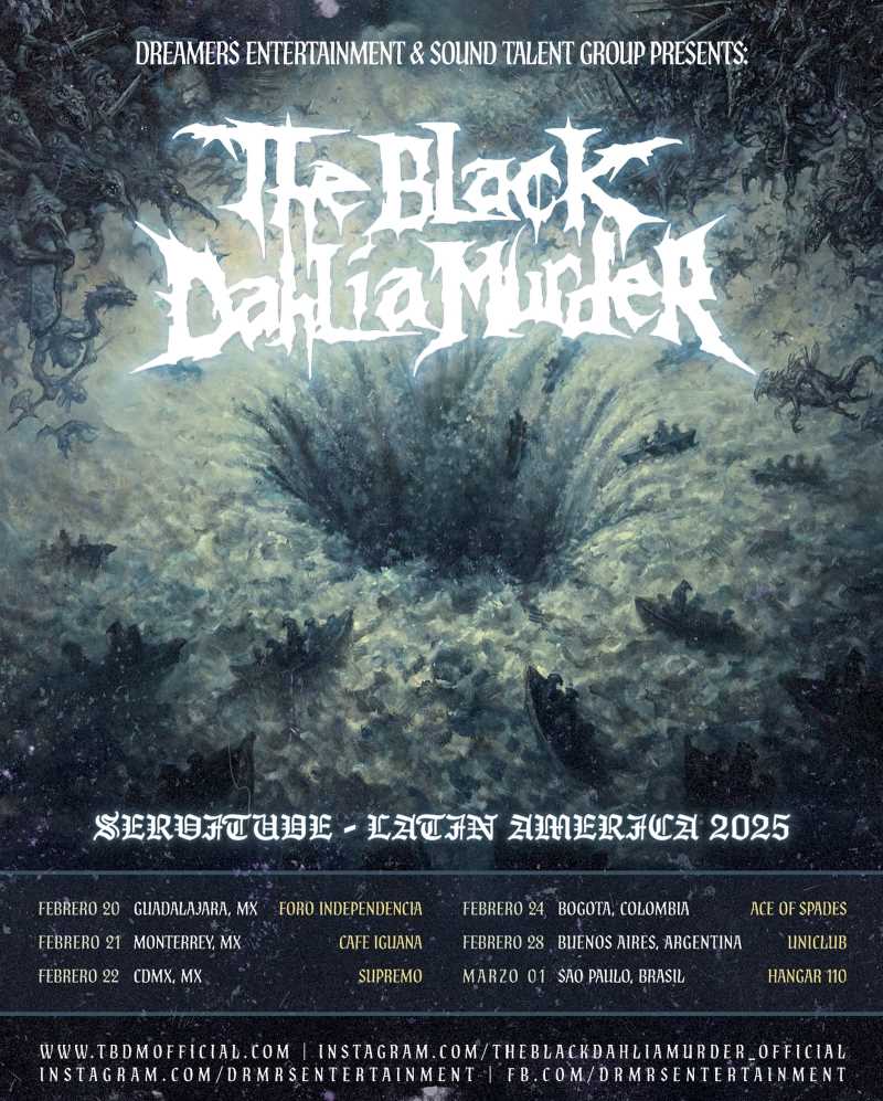 Fechas en Latino América de The Black Dahlia Murder