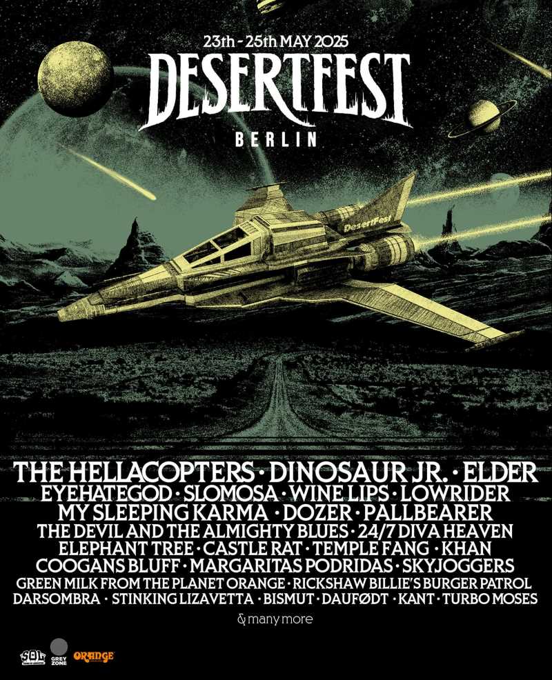 Fotografía del cartel actual del Desertfest Berlin 2025