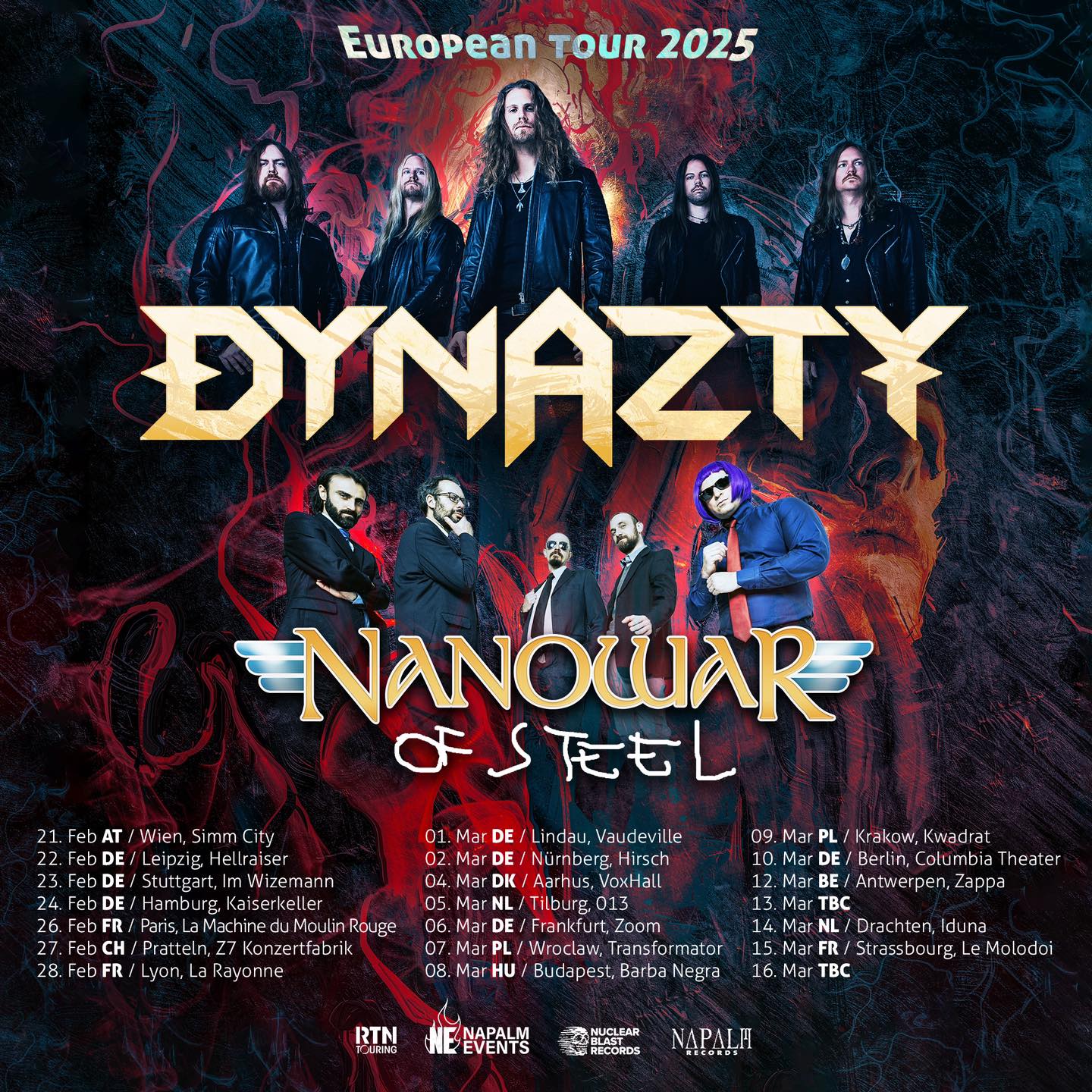 Tour europeo de Dynazty junto a Nanowar of Steel