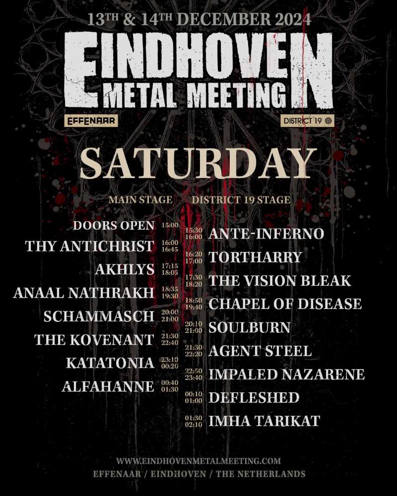 Eindhoven Metal Meeting 2024 - Sábado 14 diciembre Eindhoven Metal Meeting 2024 - Sábado 14 diciembre