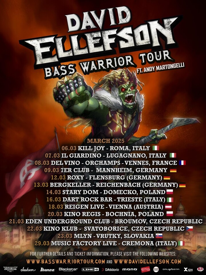 Dave Ellefson añade más fechas a su tour de 2025 y versiona a Donnie Iris con «Ah, Leah!»