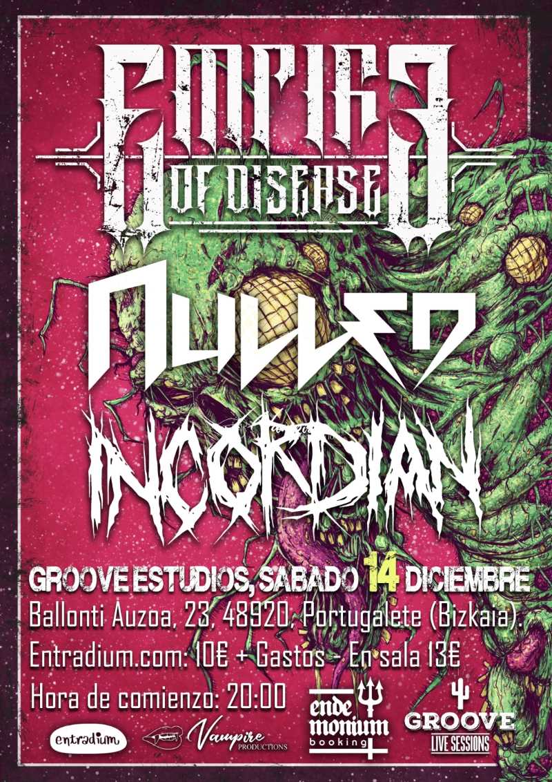 Empire Of Disease despide el año en concierto en Portugalete este sábado 14 de diciembre