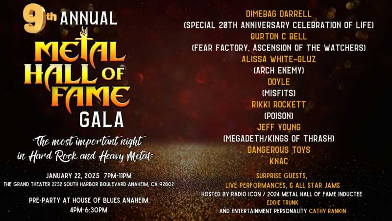 Noticias y nominados para el Metal Hall Of Fame 2025