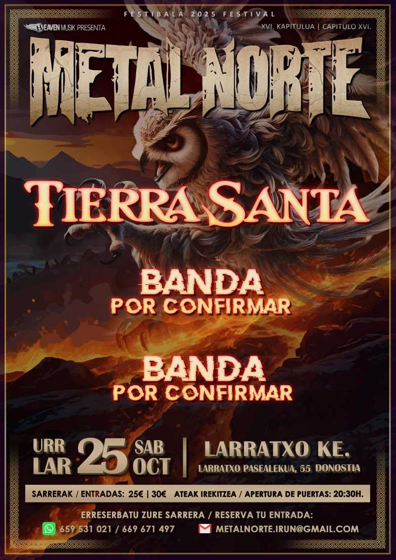Tierra Santa en el Metal Norte Festival 2025