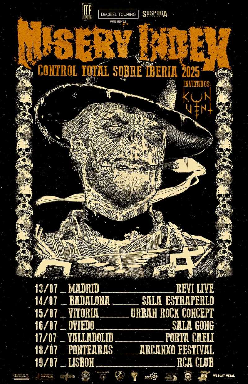 Fechas de la gira en julio de Misery Index y Konvent