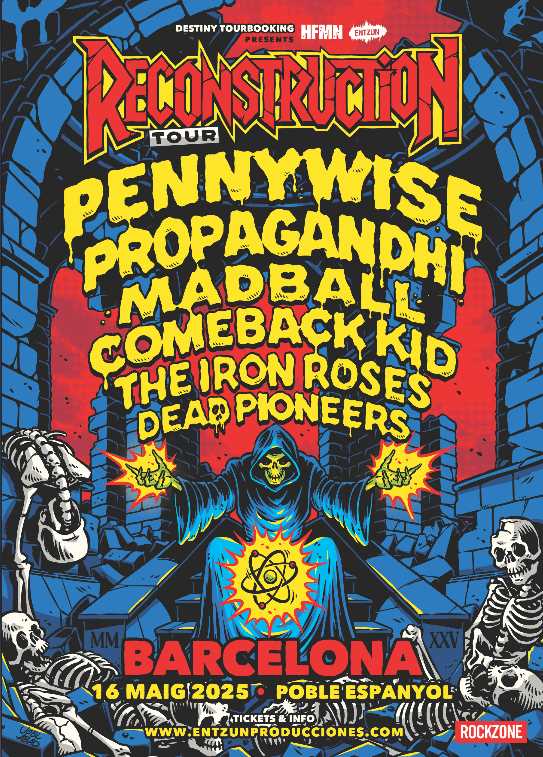Fecha del Reconstruction Tour 2025 el 16 de mayo en Barcelona