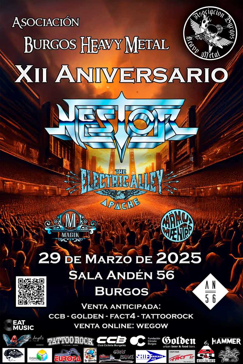 Fiesta aniversario de la Asociación Burgos Heavy Metal el 29 de marzo de 2025