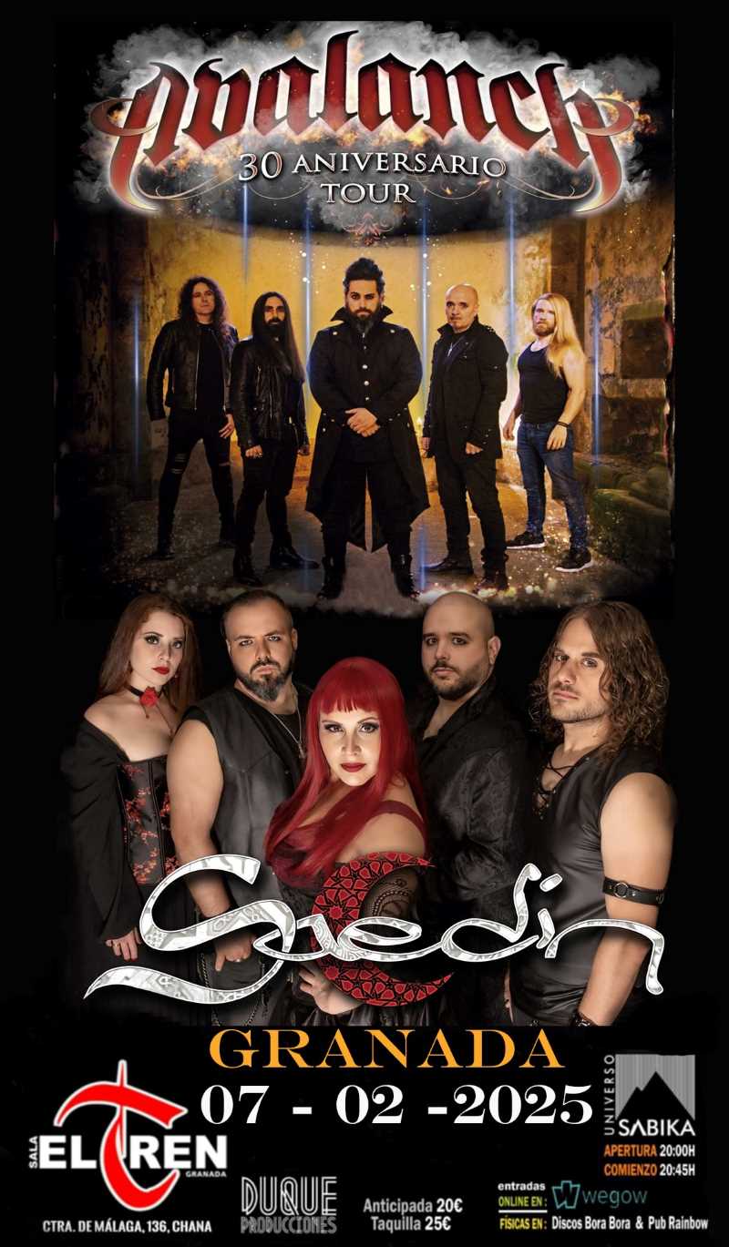 Cambio de fecha del concierto de Avalanch y Saedín en Granada