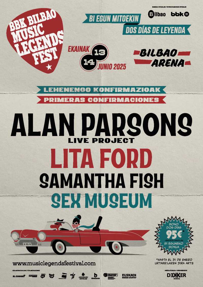 Primeras confirmaciones del BBK Bilbao Music Legends Fest 2025