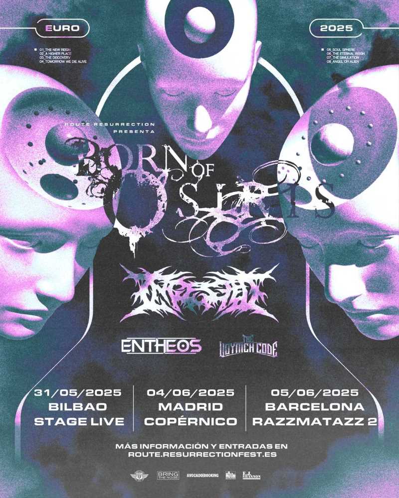 Confirmados conciertos de Born Of Osiris en mayo