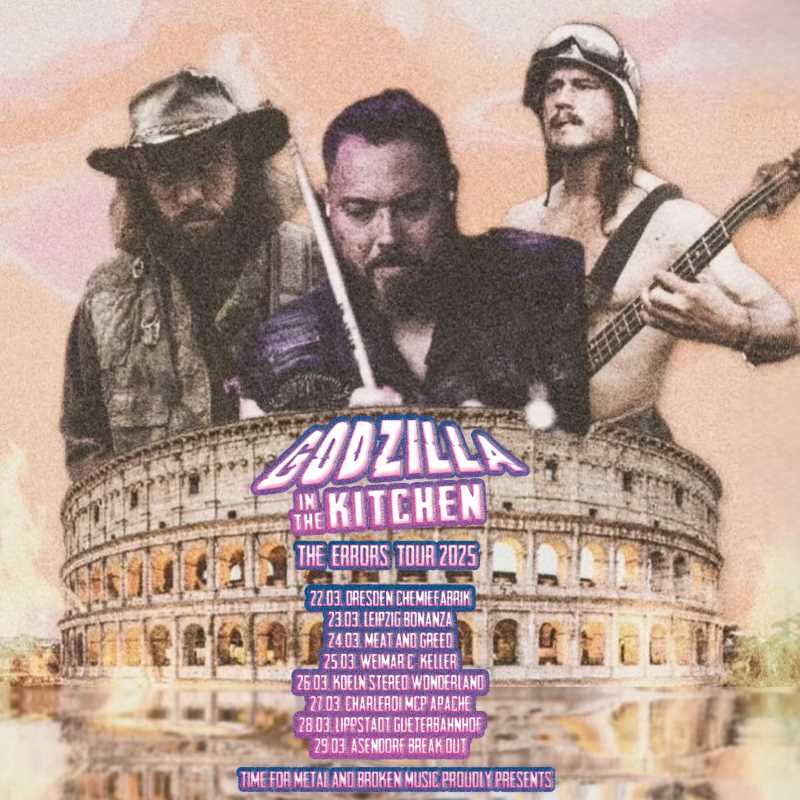 Fechas europeas de Godzilla In The Kitchen y su «The Errors Tour»
