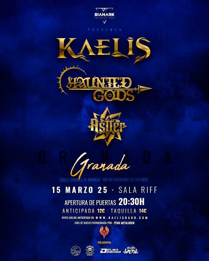 Kaelis en concierto en Granada el 15 de marzo