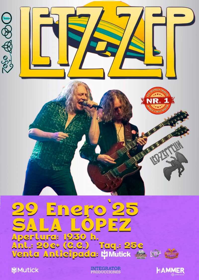 Letz Zep en Zaragoza el próximo 29 de enero