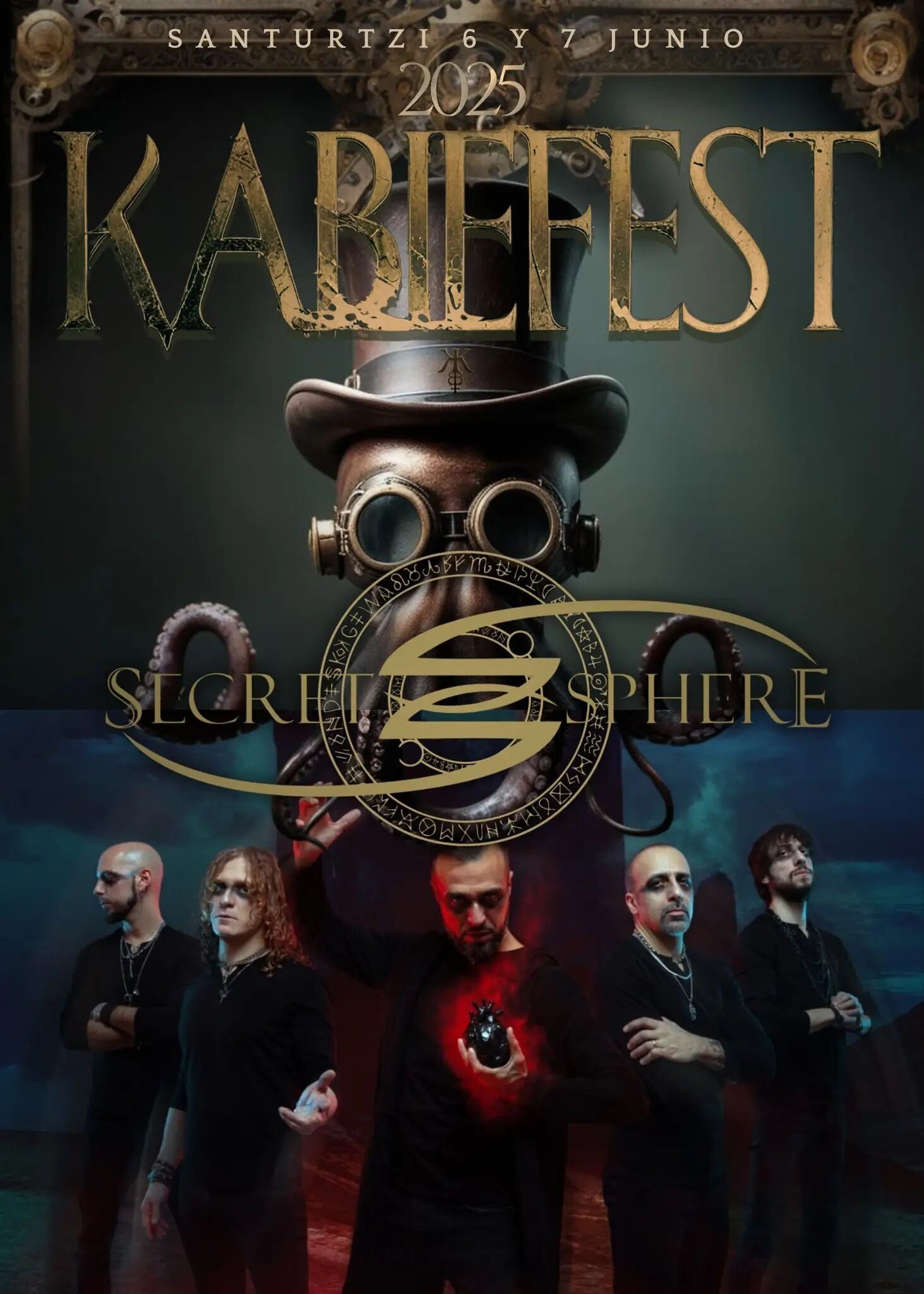 Confirmación de los italianos Secret Sphere al Kabiefest 2025