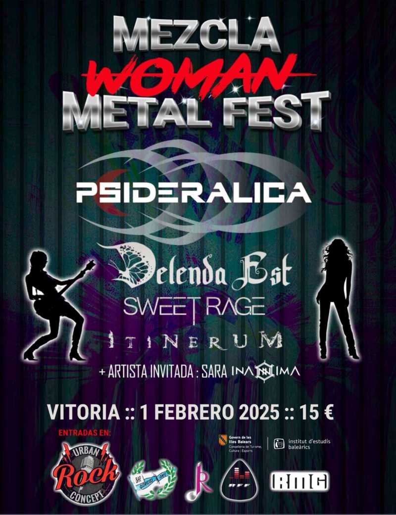 El 1 de febrero en Vitoria nueva edición del Woman Metal Mezcla Fest