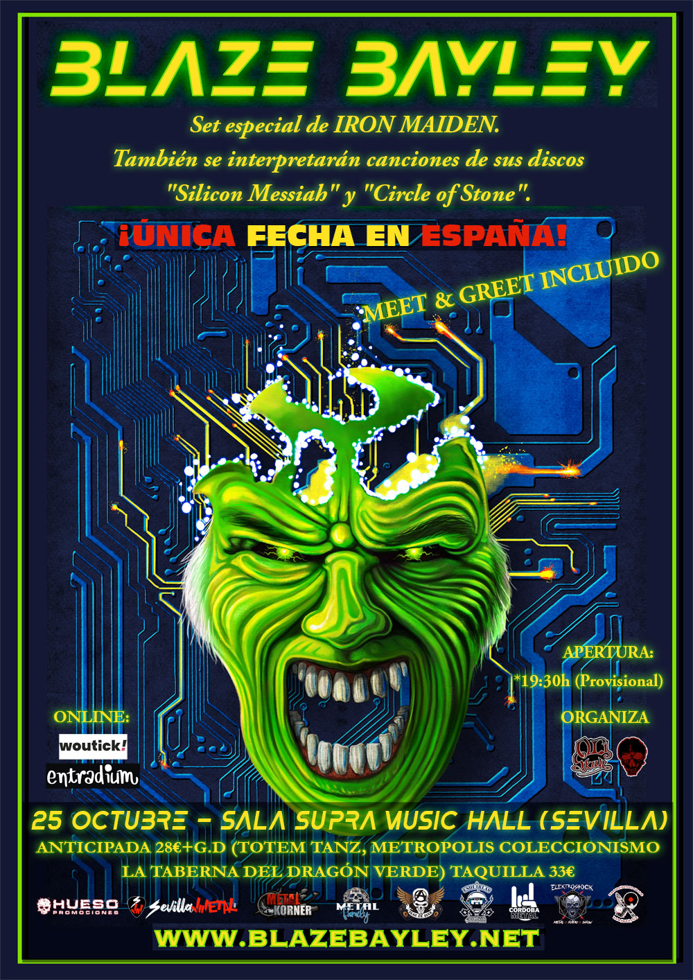 Blaze Bayley en Sevilla el 25 de octubre