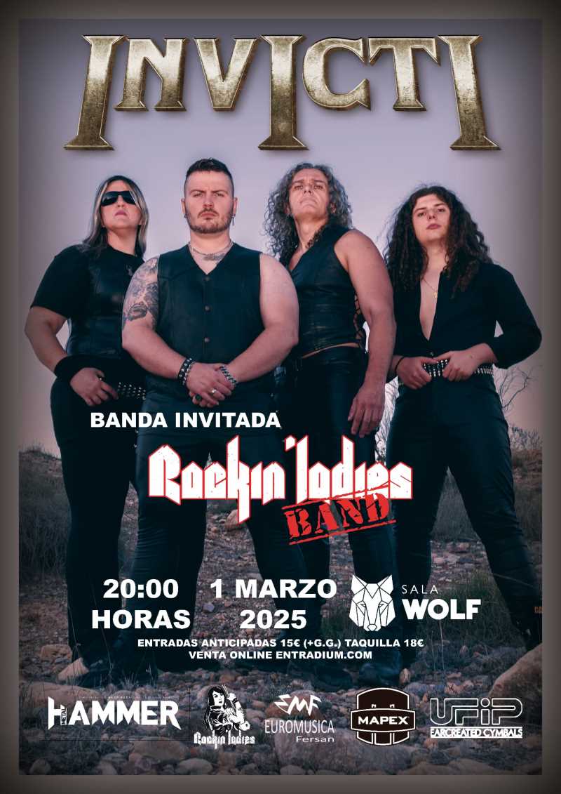 Invicti se presenta en Barcelona el 1 de marzo con Rockin’ Ladies Band