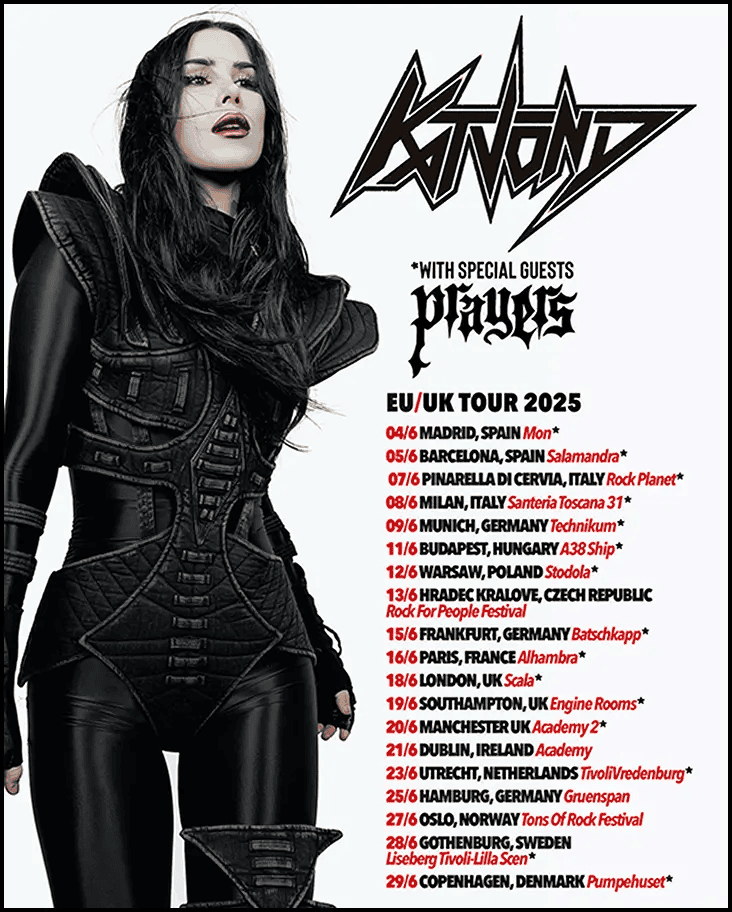 Gira Europea de Kat Von D con doble parada en España