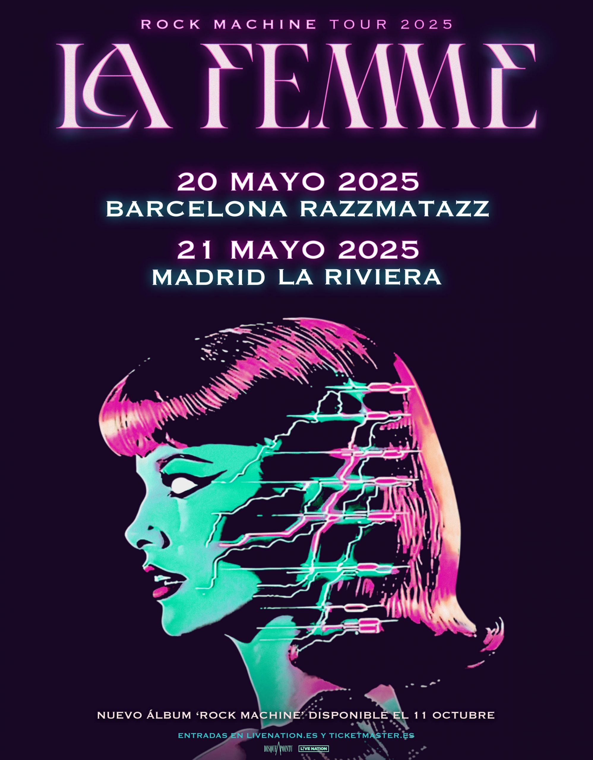 Fechas de la banda francesa La Femme en España para Mayo