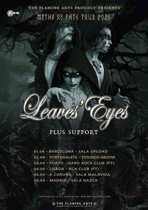 Confirmación de la gira de Leaves’ Eyes en la Península Ibérica para el próximo mes de abril