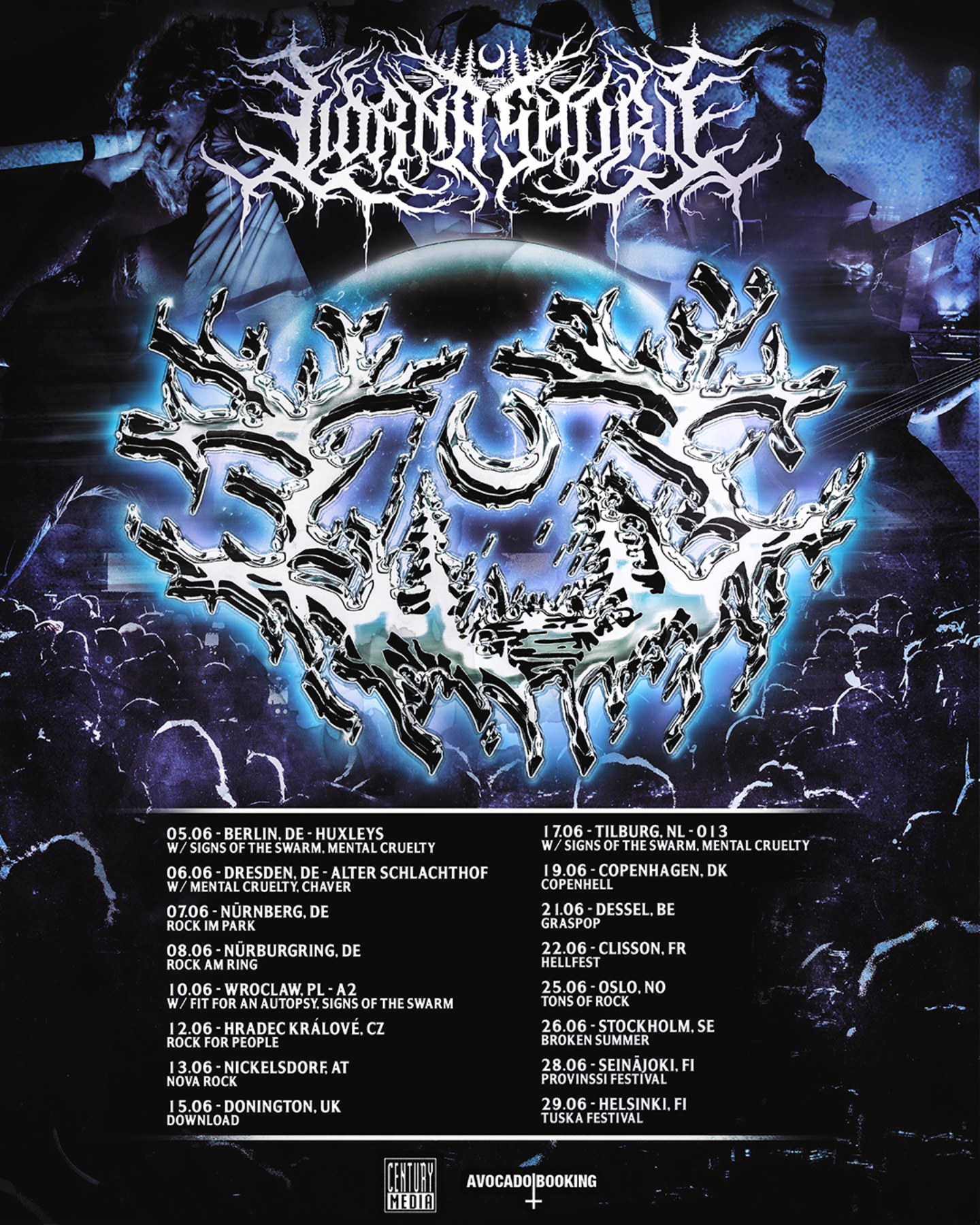 Fechas del tour Europeo de Lorna Shore