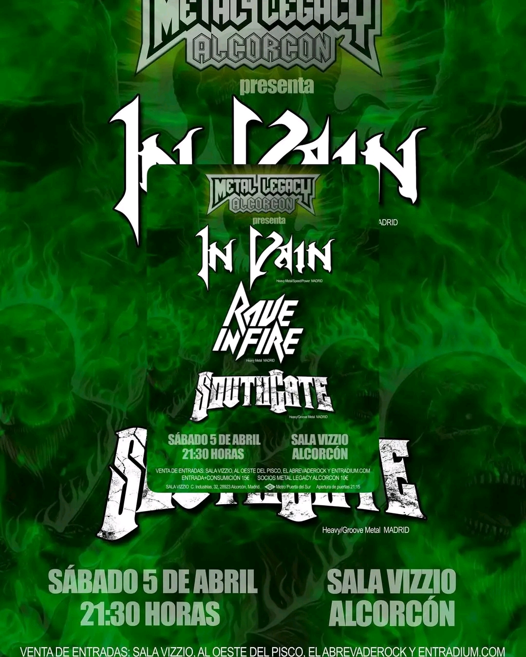 Nueva edición del Metal Legacy Alcorcón en Abril