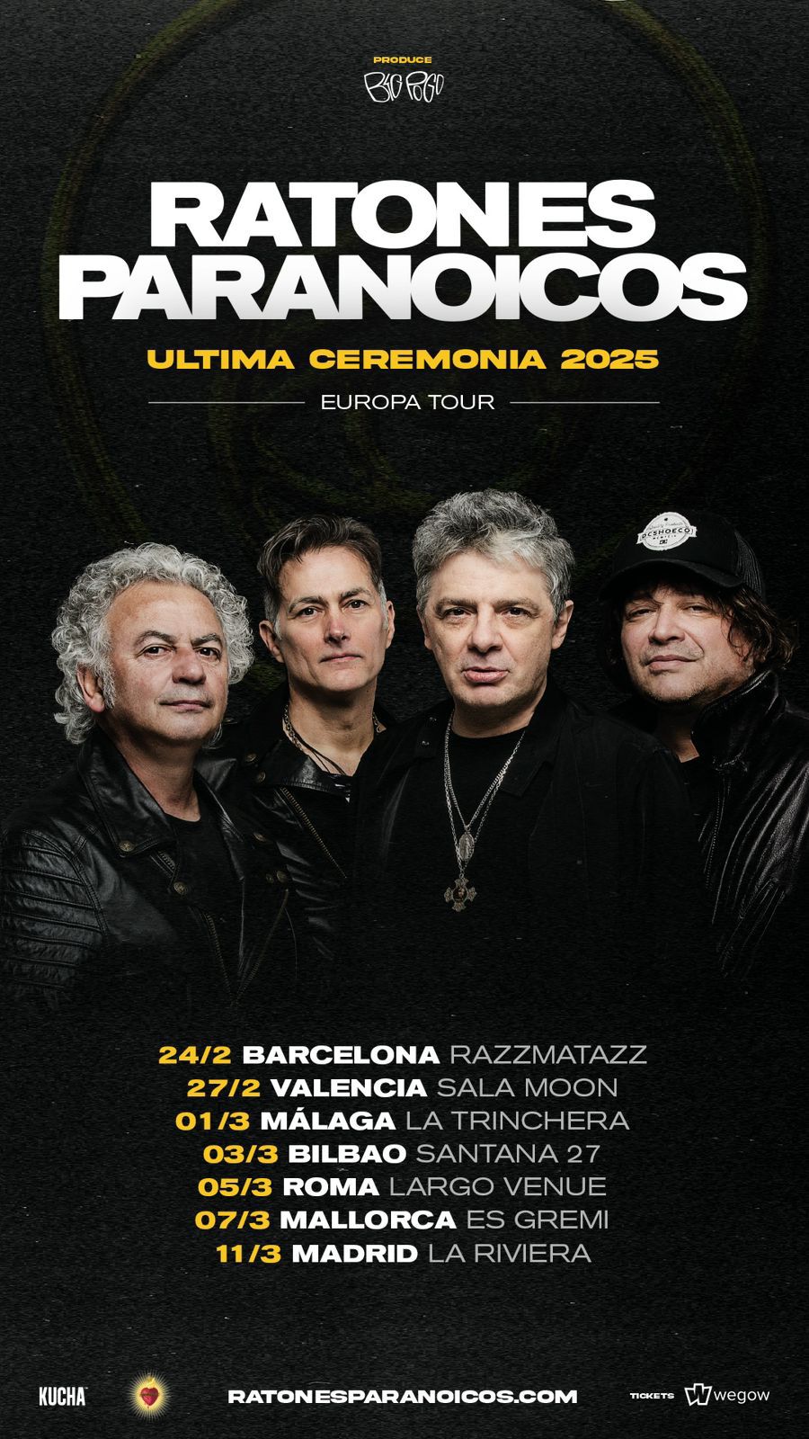 Arranca la gira por España de la legandaria banda argentina Ratones Paranoicos