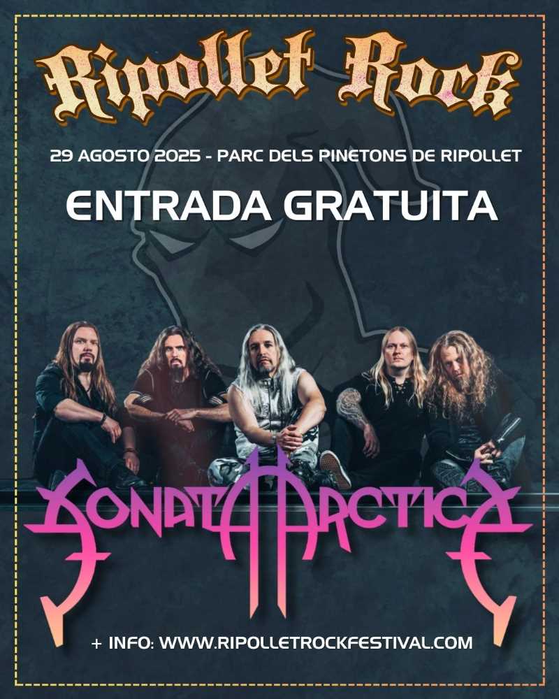 Sonata Arctica cabeza de cartel del Ripollet Rock Festival 2025